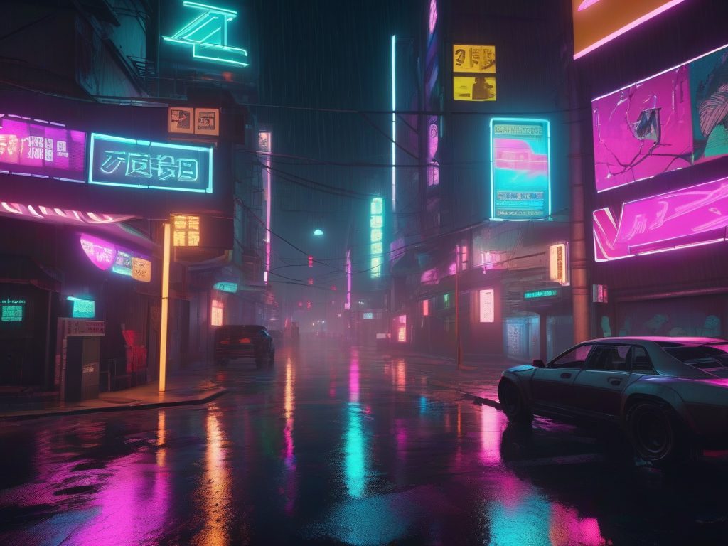 Neon City Chase - cyberpunk AI art made with NovaMotion AI video generator Pakistan